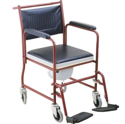 China Wheel Chair Height Adjustable Portable Lightweight Toilet Comfortable And Disabled Patient With Detachable Footrest for sale