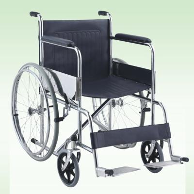 China Wholesale High Quality Cheapest Economic Steel Self Booster Wheelchair With Padded Fixed Armrests for sale