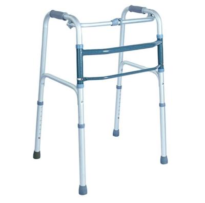 China Hot-selling high quality one-key height adjustable folding aluminum walker in 2021 with standard function for sale