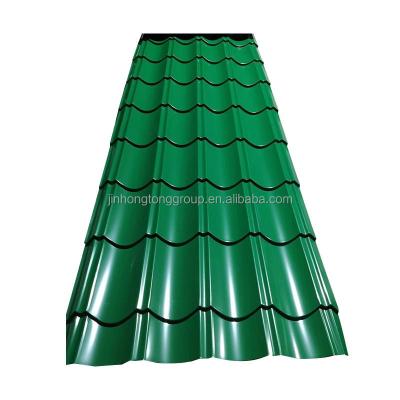 China Embossed Surface Outlet Prepainted Galvanized Steel Roofing Metal Sheet Ral 5001 Color Coated Corrugated Roofing Sheets for sale