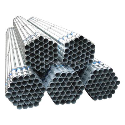 China ASTM A106 A36 A53 Tubo de acero galvanizado Tubo de acero carbono galvanizado Tolerancia del tubo de andamio redondo ± 1% Aceitado o no aceitado No aceitado en venta