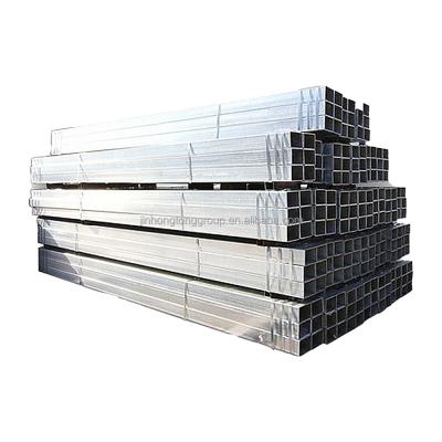 China Rectangular Gi Pipe Greenhouse Square Tube Galvanized Square Hollow Tube 20x20mm Steel Metal Tube Erw With Hole Ready To Ship for sale