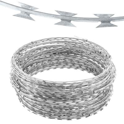 China Suas necessidades Grande Proteção Razor Tipo Razor Galvanizado Barbed Wire vedação à venda