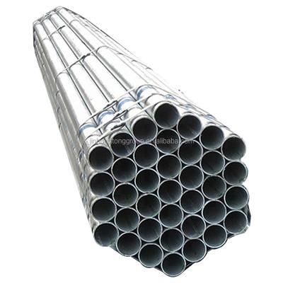 China Green House Structure GI Steel Round Pipe Galvanized Steel Pipe Q195 Q215 Q235 Q255 Zinc Steel Round Tube 6m Length for sale