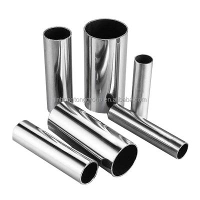 China Round Section Shape 304 301S 316 SS Welded Pipe Decorative Gold Pipe Stainless Steel Metal Tube with NO.1 Surface Finish for sale