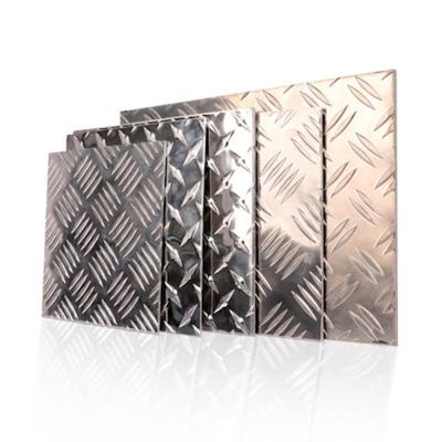 China Made In China 3003 Aluminium Alloy Five Bars Checkered Plate T3 T4 T5 Aluminum Checker Coil For Elevators Floor for sale