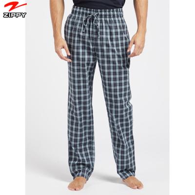 China Men's Straight Casual Smart Loose Integral Mens Tartan Pants Breathable Night Pants for sale