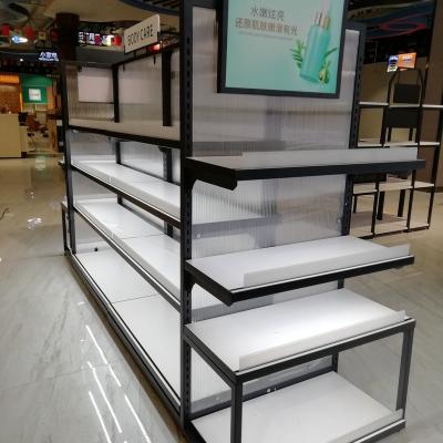 China Double-sided supermarket popular retail cosmetics practical simple display rack products shelf wind, beautiful and generous for sale