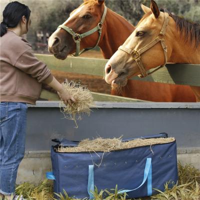 China Large Capacity Cattle Stubble Bag Daily Foldable Portable Horse Hay Sack for sale