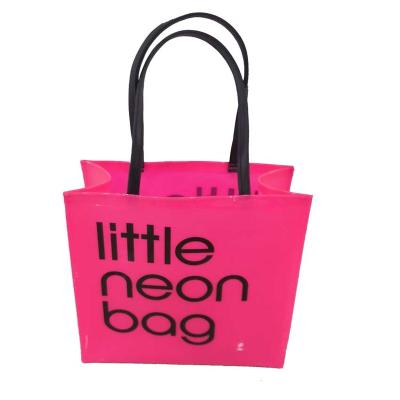 China Fashion New Product Small Neon Bag Pink PVC Bags Fashion Trends Ladies Bags Ladies Handbag Low MOQ for sale