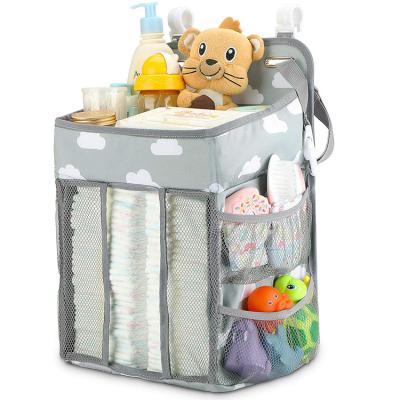 China Multi-Functional Baby Toy Clothing Diaper Storage Bag Large Capacity Hanging Hutch Organizer Diaper Storage Bag for sale