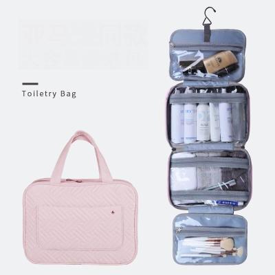 China Hot Selling Fashion Amazon Toiletry Cosmetic Bag With Many Dividers for sale