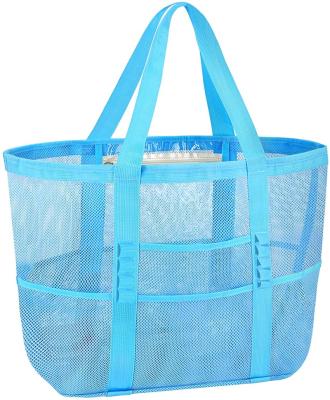 China Fashion Multifunctional PP Mesh Beach Bag With Logo for sale