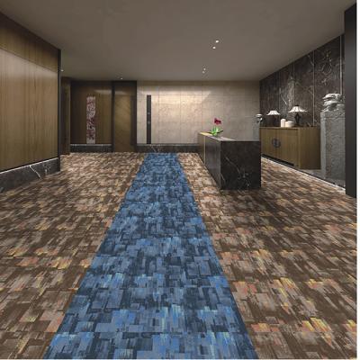 China Washable 100%PP /nylon PVC Carpet Tile Custom, Office Carpet High School Carpet for sale