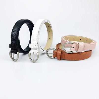 China New ALLOY fashion belt, simple and soft, thin, women's pin button decorative dress, belt, student for sale