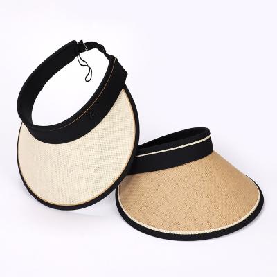 China Fashion Summer Parasol\Comfortable Women\Durable Casual Portable Straw Beach Hat Temperament Outdoor Holiday Sunscreen Raffia Hat for sale