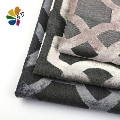 China Factory Sale 100% Polyester Velvet Jacquard Fabric Upholstery Velvet Tear-resistant Fabric for sale