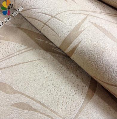 China Hot Selling Waterproof Double Item Waterproof Processing Line Embossed Suede Fabric For Sofa for sale