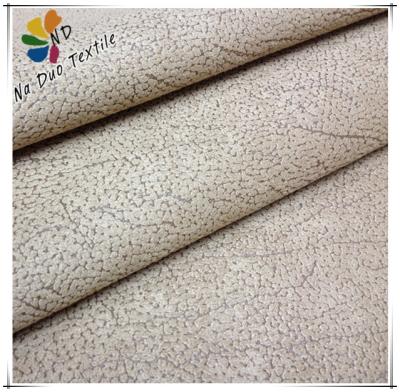 China Waterproof /pig skin /pig suede fabric cheap faux leather suede fabric for sofa for sale