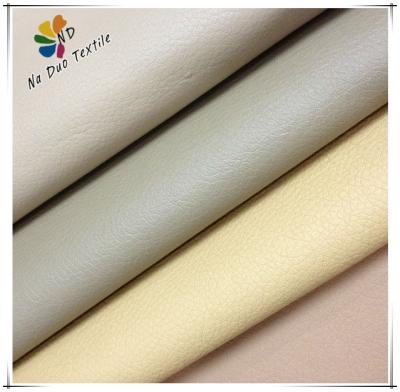 China High Brightness Waterproof PU Leather Fabric For Sofa / Western Sofa Fabric for sale