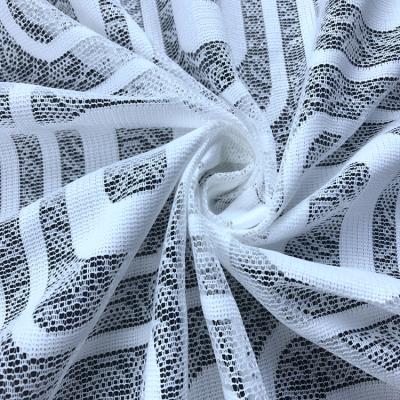 China Fancy 100 Polyester Gold Rope Lace Fabric Wholesale Curtain Fabric Tear-Resistant Running Lot for sale