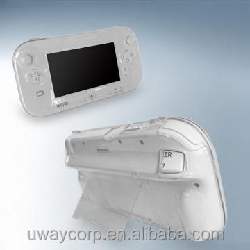 China PC Crystal Protective Case with Stand for Wii U Console for sale