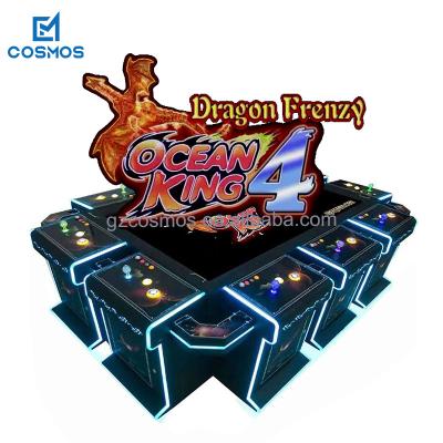 China Hot Sale Oceanking 4 Dragon Frenzy 8 Players Fish Game Cabinet Board Table Machine Software Stability Fish Game Table for sale