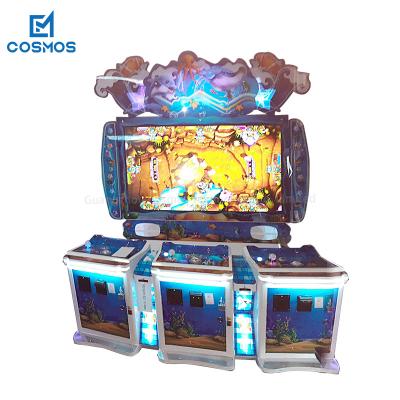 China Amusement Deluxe Arcade Parts Include 55 Inch 3 Player Cabinet Wires And Key Fishing Table Game Machine For Sale for sale