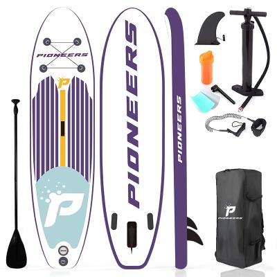 China Unisex PIONEERS High Quality SUP Stand Up Paddle Board Soft Paddle Board ISUP Inflatable Surf Boards for sale