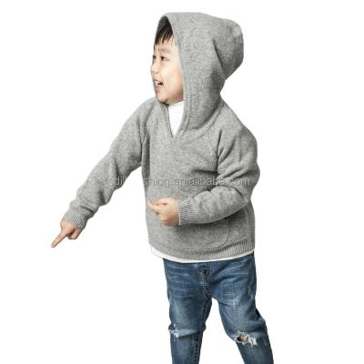 China 2021 fashion anti-shrink cool boy factory cashmere baby hooded sweater for sale