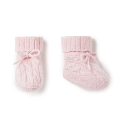 China Gift Breathable Newborn Kids Knitted Soft and Cute Cashmere Baby Booties for sale