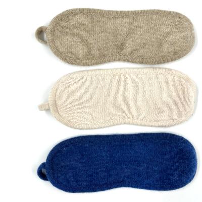 China Shading Lightweight High Quality Super Soft And Comfortable Sleeping Cashmere Eyemask for sale