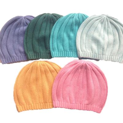 China 2022 Winter Wholesale Cashmere Beanie Soft Warm Chic 100% Knitted Dobby Hat for sale