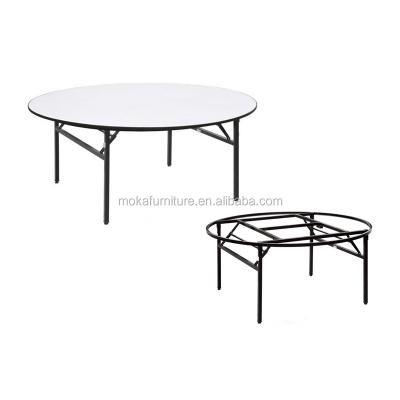 China Custom Cheap PANEL Folding 160cm Round Table Banquet Tables for sale