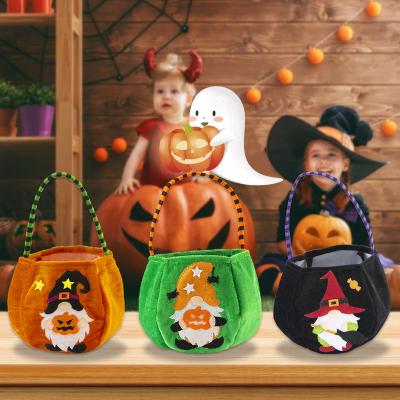 China Disposable Saints Day Stock Number Candy Bag Halloween Ornament Cartoon Gift Bag Dwarf Bag for sale