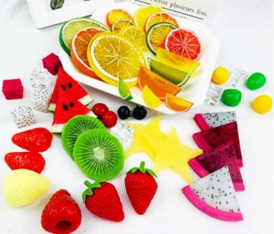 China 675I Viable Simulation Of Fruit Plastic PVC Lemon Slices Watermelon Slices Strawberry Slices Kiwi for sale