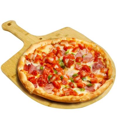 China Sustainable Bamboo Pizza Skin - Premium Natural Bamboo Pizza Skin - Wooden Pizza Paddle For Serving for sale