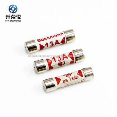 China Original BS1362 13A 6x25mm High Voltage Ceramic Fuse Bussmann TDC180-13A R-U Charger Adapter Application for sale