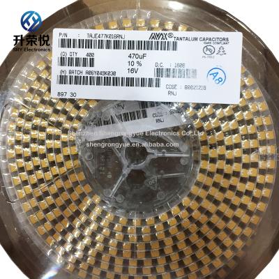 China POWER New and Original TAJC107K010RNJ 100UF 10V 6032 C 10% SMD Tantalum Capacitor for sale