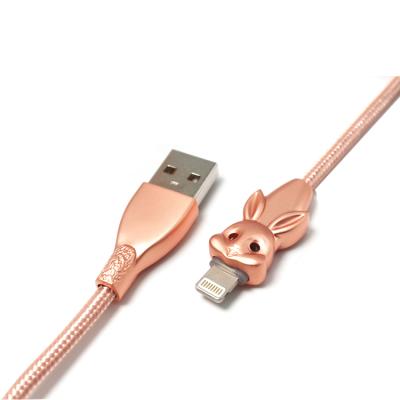 China MP3/MP4 Type C Player 1M 1.5M 2M USB Cable Charging Rabbit Eye Indicator Light USB Data Cable for sale