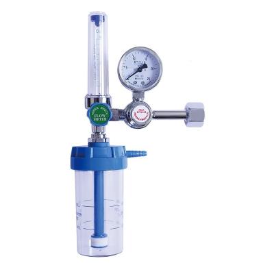 China Sale Aluminum Medical Oxygen Inhaler, Decompressor Oxygen Flow Meter Beacon Type Regulator for sale