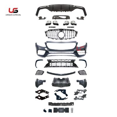 China High quality pp E63s auto parts body kit for Mercedes Benz W213 modified to E63s AMG style bumper with grill for sale