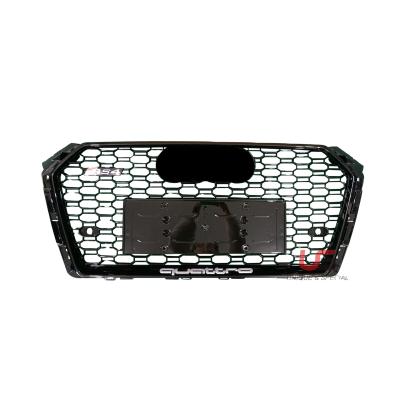 China Plastic Black ABS Honeycomb Mesh Grills For Audi A4 B9 RS4 Grille 2017 2018 2019 2020 RS4 Grille for sale