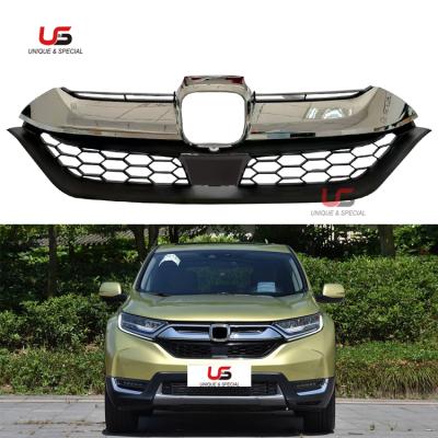 China High Quality Car Plastic Chrome Front Grille For 2017 2018 2019 Honda CRV Delexe Front Bumper Upper Grill OEM 71121-TLY-H01 for sale