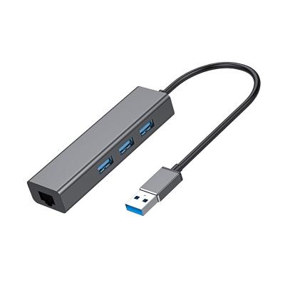 China Hot Sales Alloy Usb A To Rj45 3 In One Hub Shell Usb Hub Aluminum Usb Type C for sale