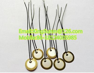 China 20. 12mm Piezo Elements Pickup Trigger Drum Sounder Disc + NON-DETERMINED Wire Copper for sale