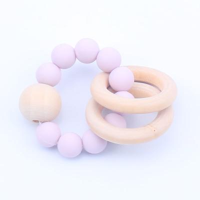 China Wholesale BPA Free Silicone Safe Infant Health Colorful Design Teether Wristband New for sale