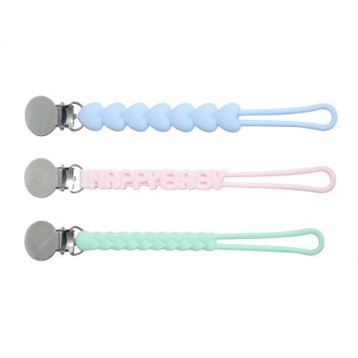 China BPA factory high quality colorful pacifier chain free wholesale cheap price new design for sale