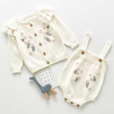 China Sweet Fashion Baby Rompers Sets Long Sleeve Blouse Romper Toddler Clothing for sale