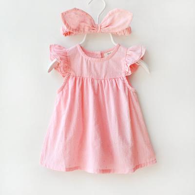 China New Design Washable Fashion Cute Summer Style Babies Western Dresses for sale